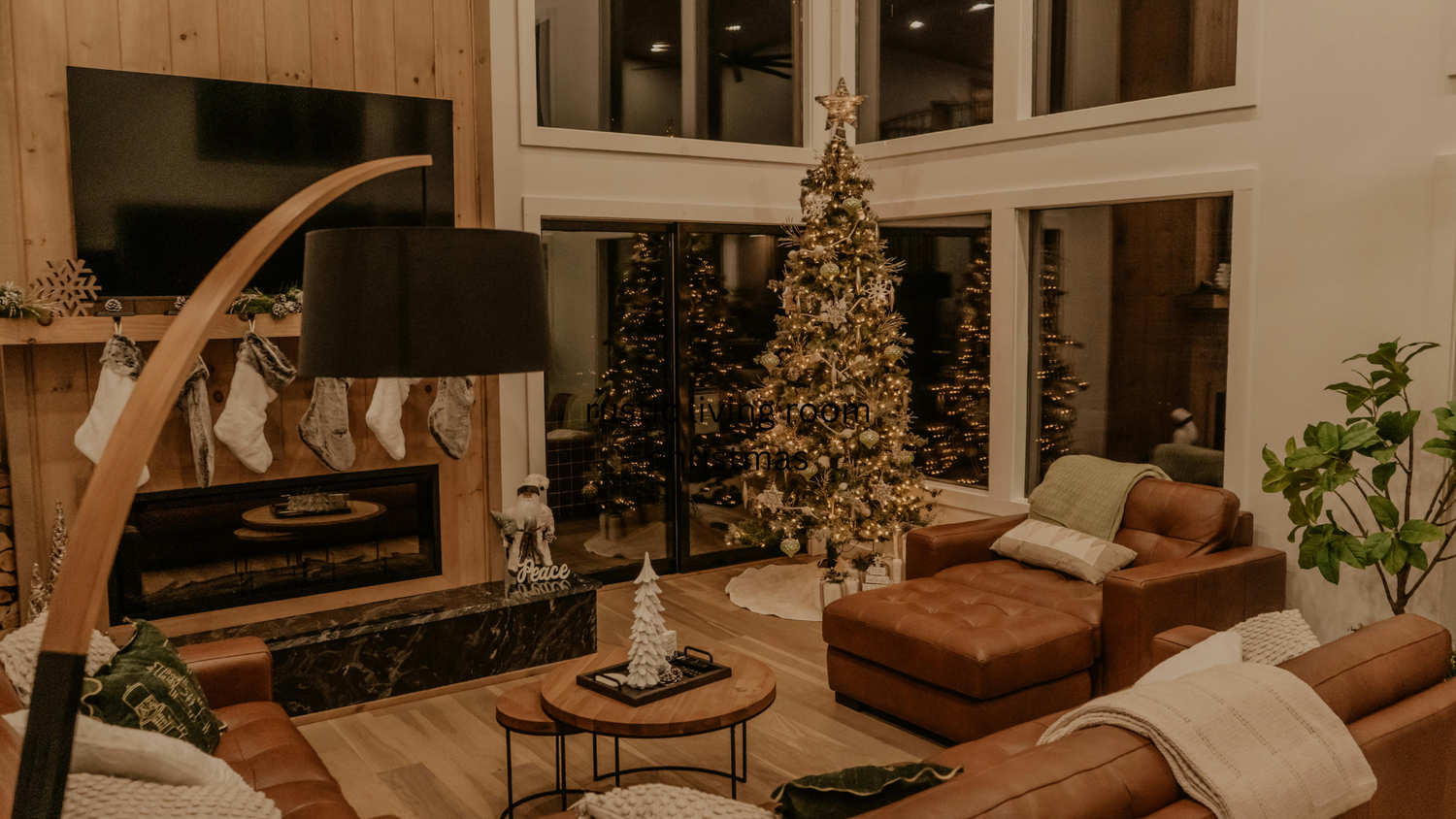 Cozy Rustic Christmas Living Room Decor