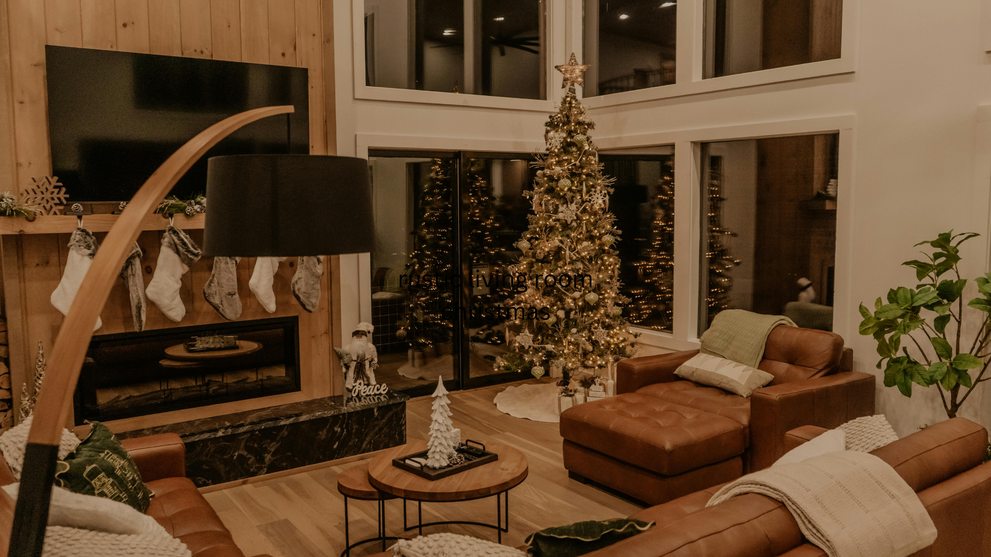 Cozy Rustic Christmas Living Room Decor